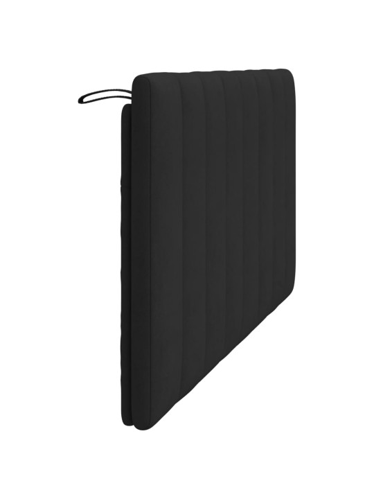 Galvgaļa spilvens, melns, 160 cm, samts