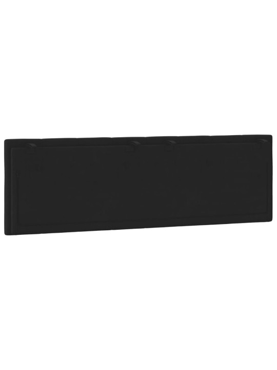 Galvgaļa spilvens, melns, 160 cm, samts