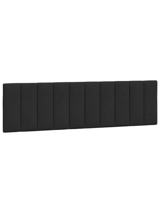 Galvgaļa spilvens, melns, 180 cm, samts