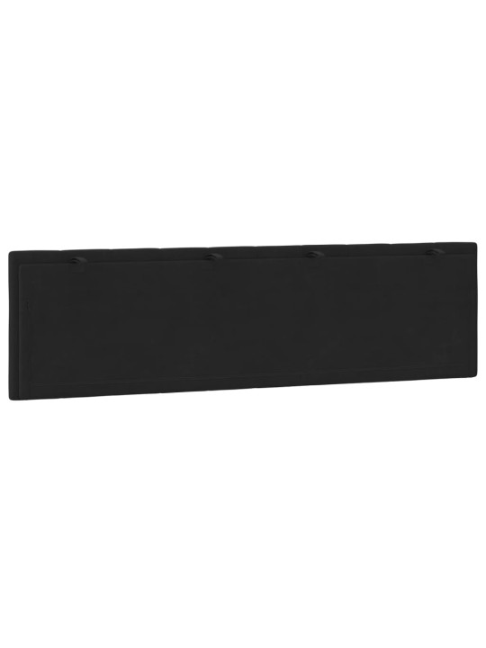 Galvgaļa spilvens, melns, 180 cm, samts