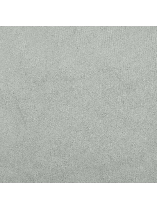 Galvgaļa spilvens, gaiši pelēks, 200 cm, samts