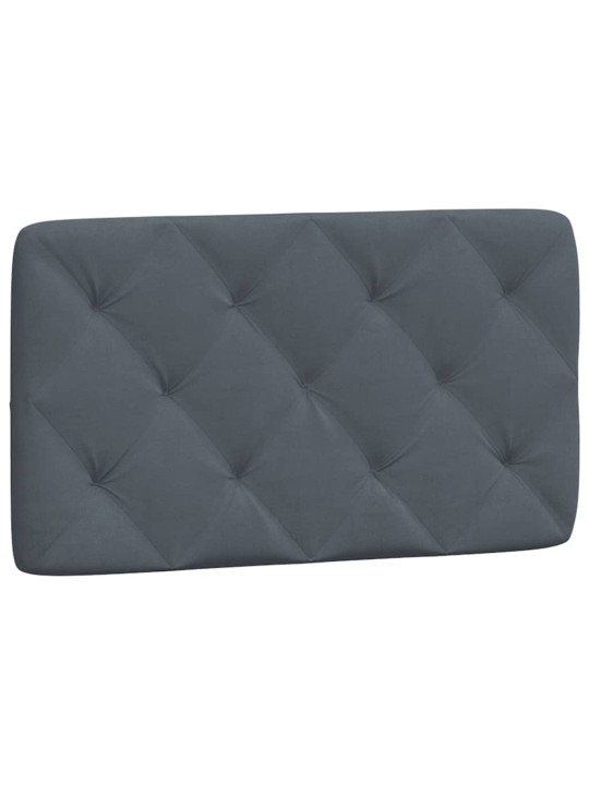 Galvgaļa spilvens, tumši pelēks, 80 cm, samts