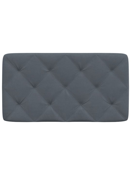 Galvgaļa spilvens, tumši pelēks, 80 cm, samts