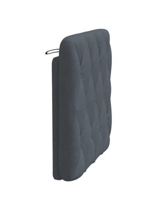 Galvgaļa spilvens, tumši pelēks, 80 cm, samts