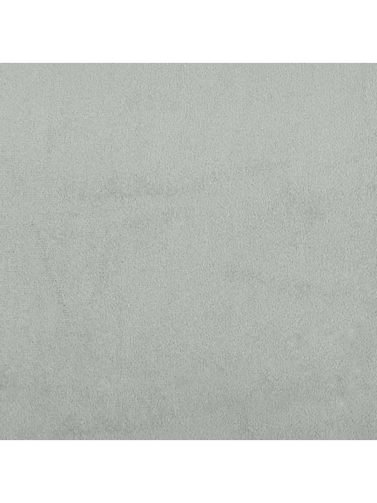 Galvgaļa spilvens, gaiši pelēks, 90 cm, samts