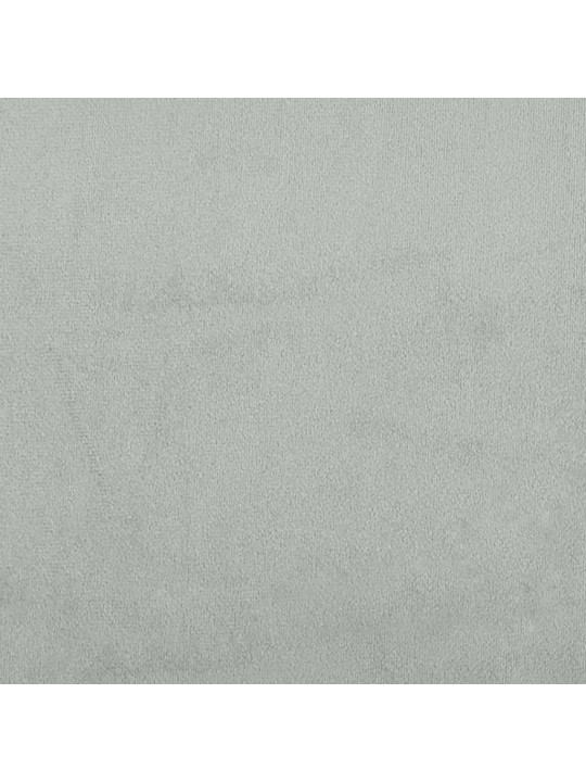 Galvgaļa spilvens, gaiši pelēks, 100 cm, samts