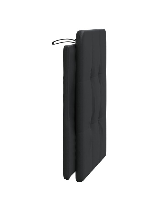 Galvgaļa spilvens, melns, 80 cm, mākslīgā āda