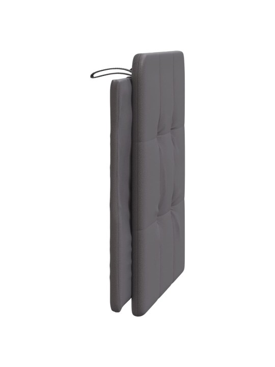Galvgaļa spilvens, pelēks, 80 cm, mākslīgā āda