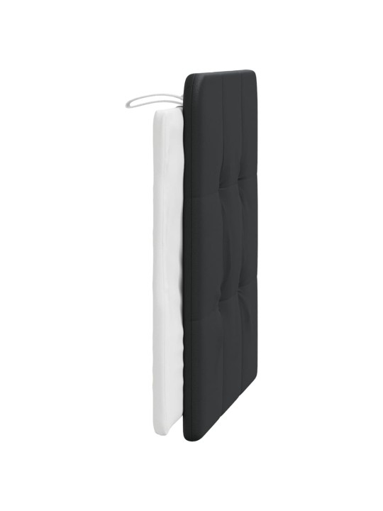 Galvgaļa spilvens, melns un balts, 80 cm, mākslīgā āda