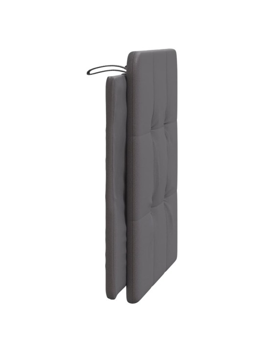 Galvgaļa spilvens, pelēks, 90 cm, mākslīgā āda