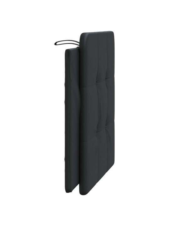 Galvgaļa spilvens, melns, 100 cm, mākslīgā āda