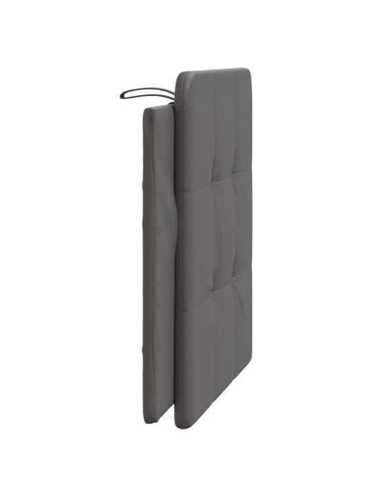 Galvgaļa spilvens, pelēks, 100 cm, mākslīgā āda