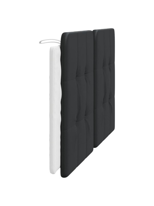 Galvgaļa spilvens, melns un balts, 160 cm, mākslīgā āda