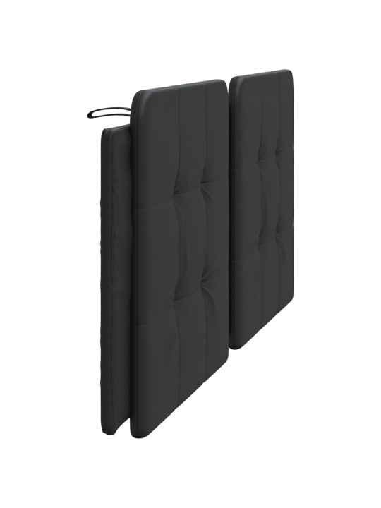 Galvgaļa spilvens, melns, 200 cm, mākslīgā āda