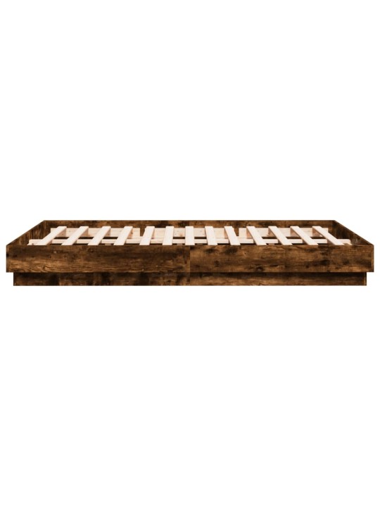 Gultas rāmis ar led, ozolkoka krāsā, 140x200 cm