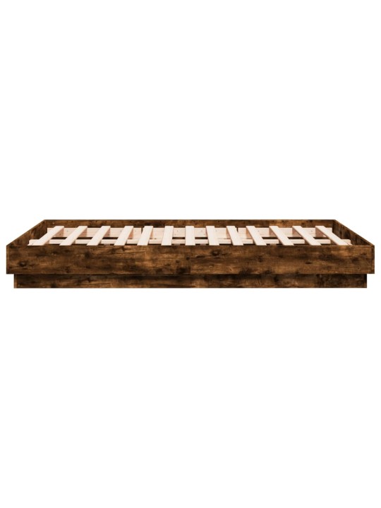 Gultas rāmis ar led, ozolkoka krāsā, 135x190 cm