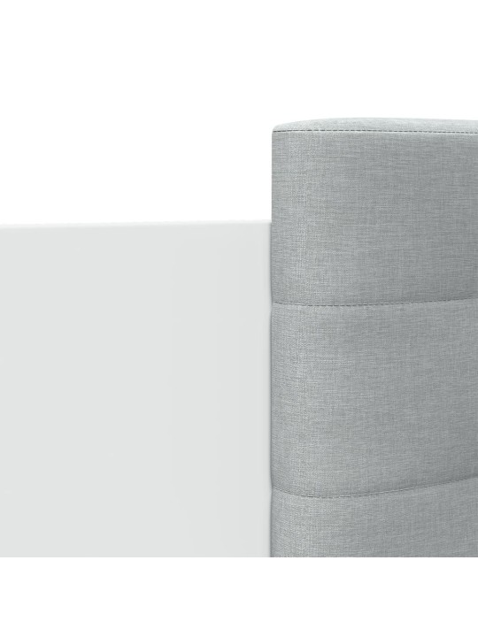 Gultas rāmis ar galvgali un led, balts, 120x200 cm