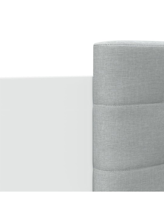 Gultas rāmis ar galvgali un led, balts, 100x200 cm