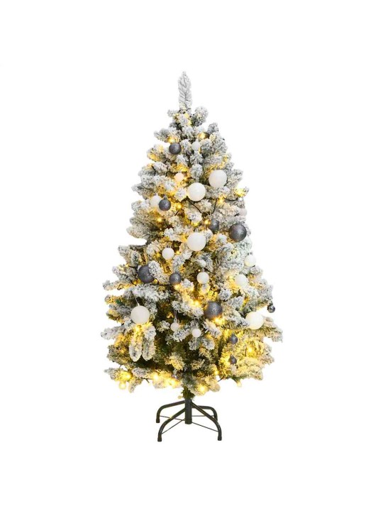 Mākslīgā ziemassvētku egle, bumbiņu komplekts, 120 cm, 150 led