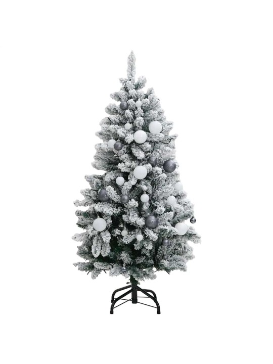 Mākslīgā ziemassvētku egle, bumbiņu komplekts, 120 cm, 150 led
