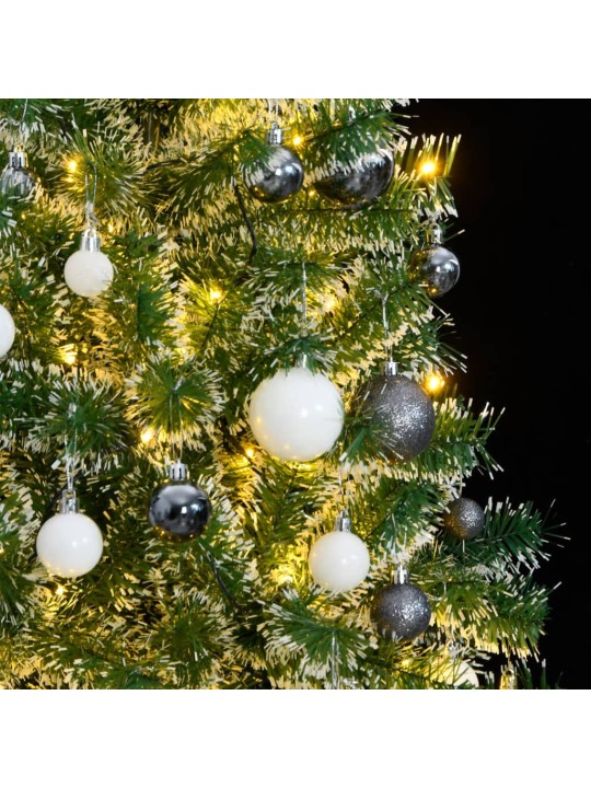 Mākslīgā Ziemassvētku egle ar sniegu un 300 LED, 180 cm