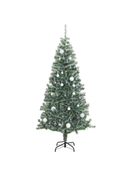 Mākslīgā Ziemassvētku egle ar sniegu un 300 LED, 180 cm