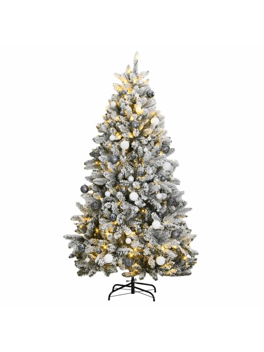 Mākslīgā Ziemassvētku egle, bumbiņu komplekts, 180 cm, 300 LED