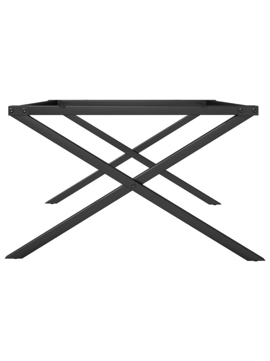 Kafijas galdiņa kājas, 70x60x43 cm, x-forma rāmis, tērauds
