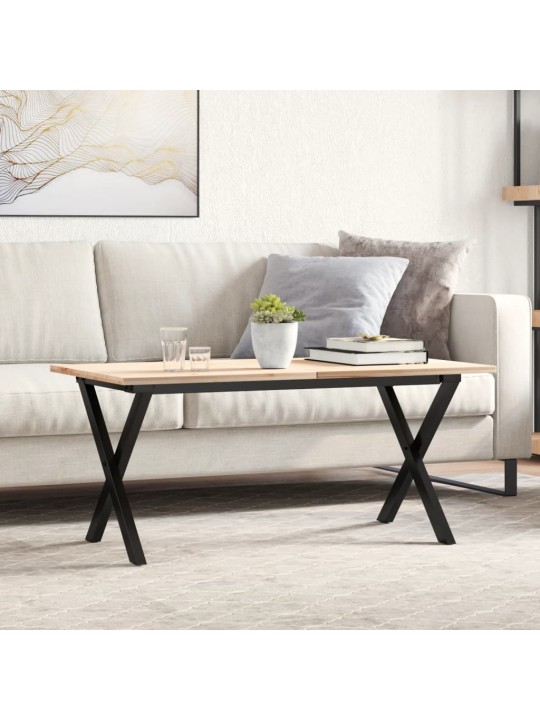 Kafijas galdiņa kājas, 80x40x43 cm, x-forma rāmis, tērauds