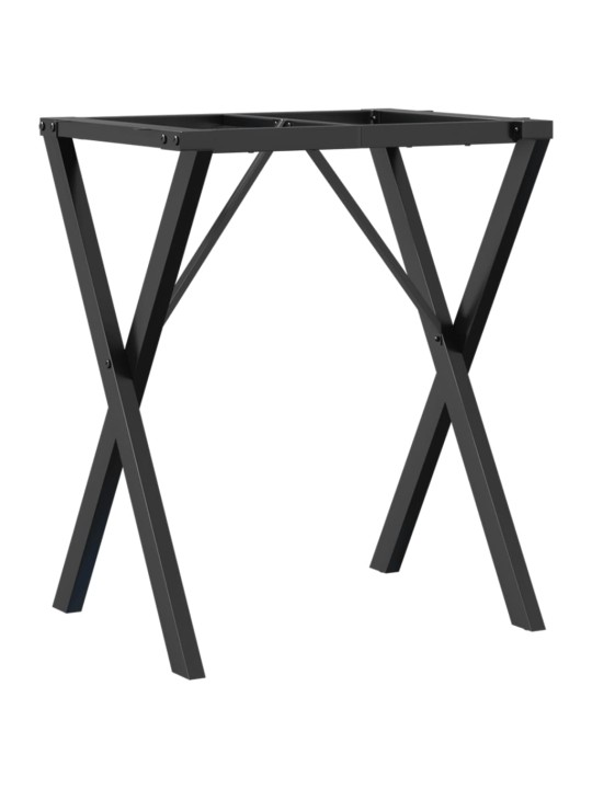 Virtuves galda kājas, x-forma, 60x40x73 cm, tērauds