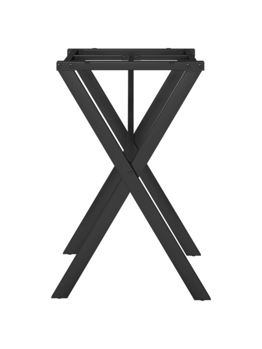 Virtuves galda kājas, x-forma, 60x40x73 cm, tērauds