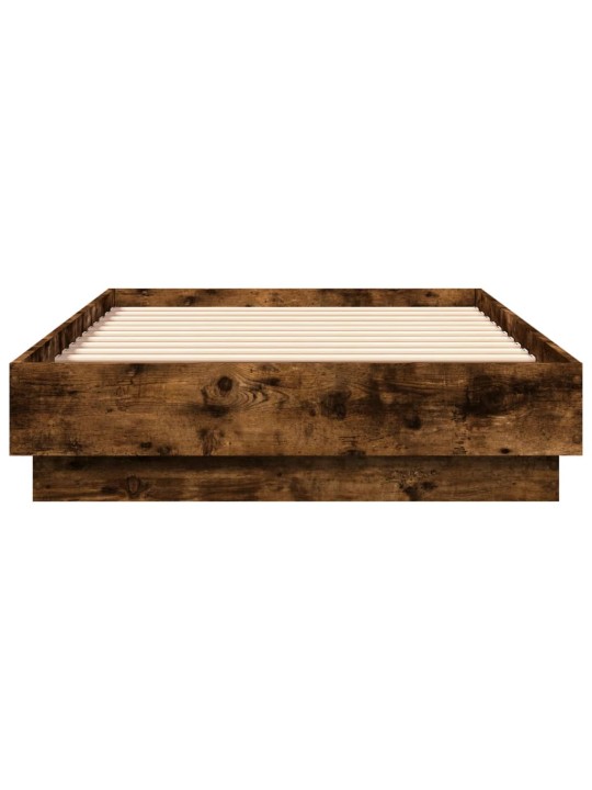 Gultas rāmis ar LED, ozolkoka krāsā, 90x190 cm