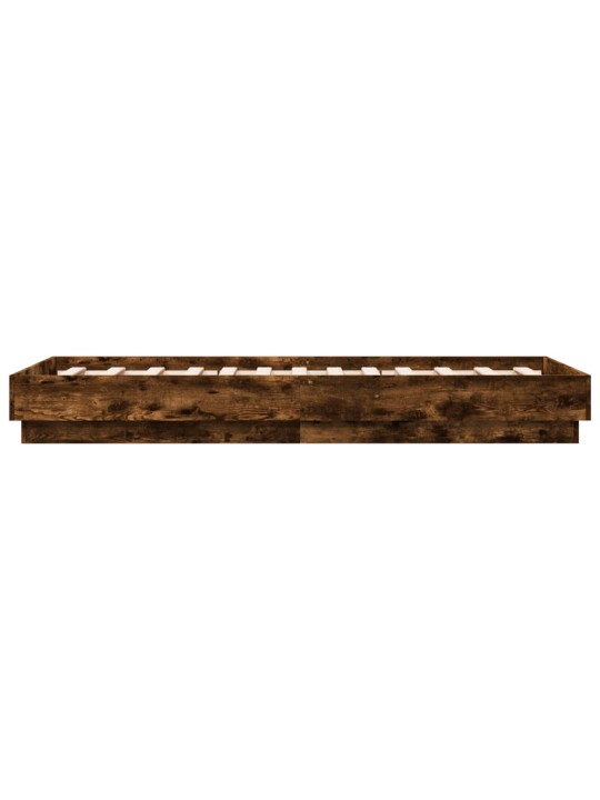 Gultas rāmis ar LED, ozolkoka krāsā, 90x190 cm