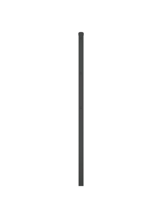 Gultas galvgalis, metāls, melns, 90 cm