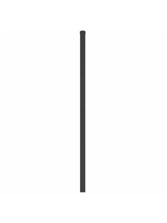 Gultas galvgalis, metāls, melns, 107 cm