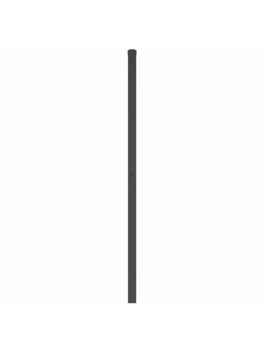 Gultas galvgalis, metāls, melns, 120 cm