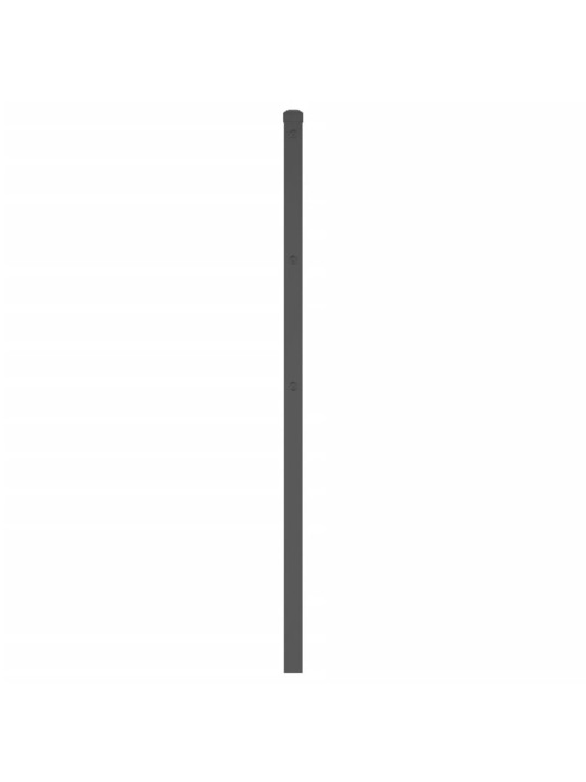 Gultas galvgalis, metāls, melns, 200 cm