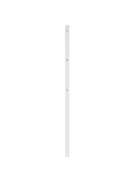 Gultas galvgalis, balts, metāls, 75 cm