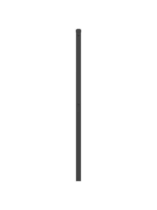 Gultas galvgalis, metāls, melns, 75 cm