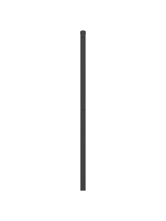 Gultas galvgalis, metāls, melns, 107 cm