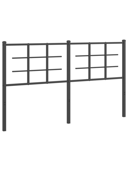 Gultas galvgalis, metāls, melns, 150 cm