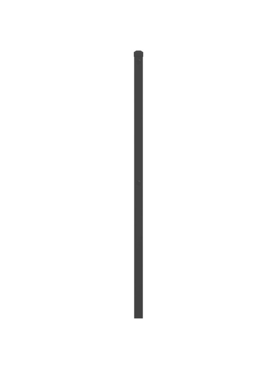 Gultas galvgalis, metāls, melns, 150 cm