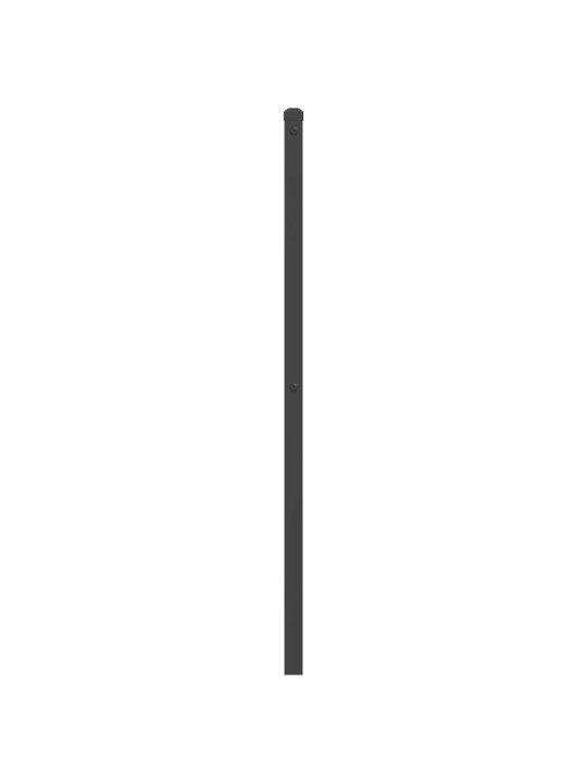 Gultas galvgalis, metāls, melns, 200 cm