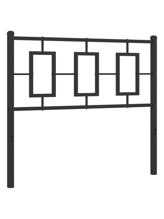 Gultas galvgalis, metāls, melns, 100 cm