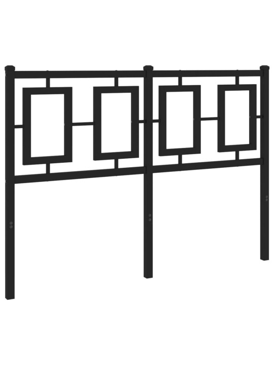 Gultas galvgalis, metāls, melns, 120 cm