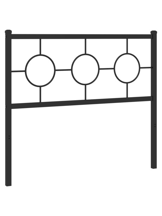 Gultas galvgalis, metāls, melns, 100 cm