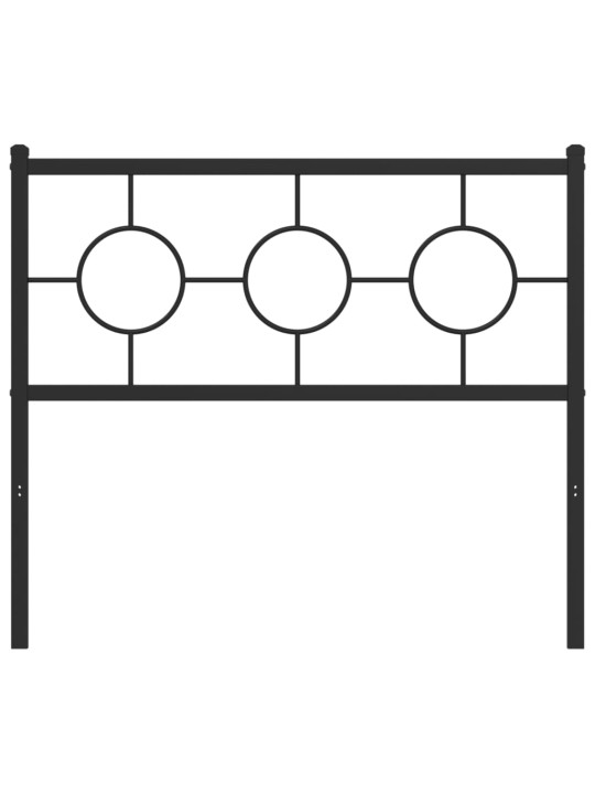 Gultas galvgalis, metāls, melns, 100 cm