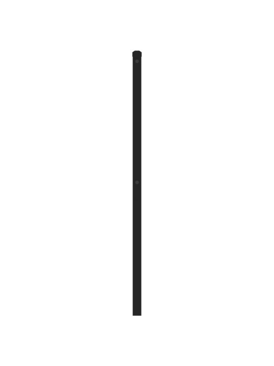 Gultas galvgalis, metāls, melns, 120 cm