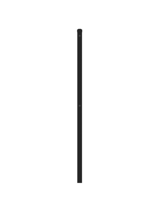 Gultas galvgalis, metāls, melns, 150 cm