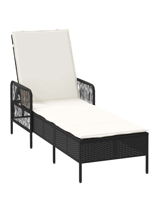 Sauļošanās zvilnis 2 pcs melna 35 x 35 x 32cm poliratāns